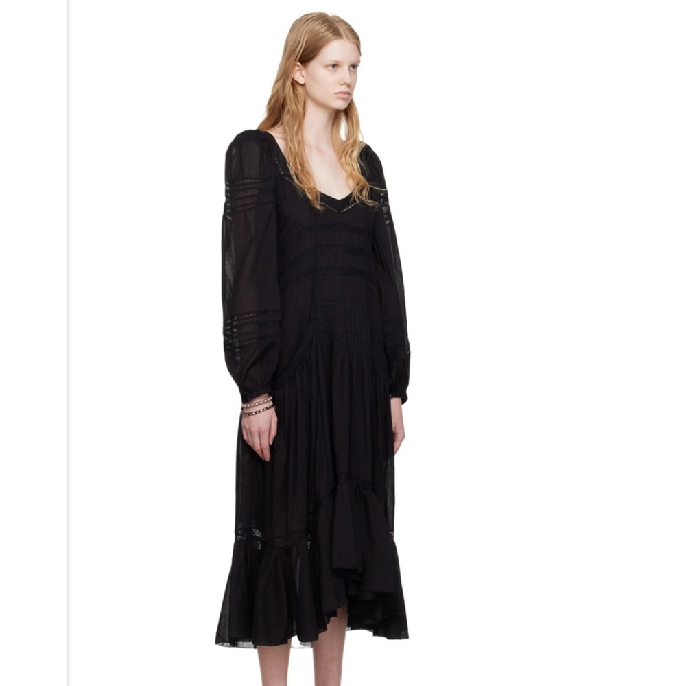 Isabel Marant Etoile Black Melia Midi Dress - Picture 3 of 7
